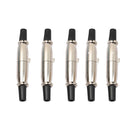 5 Pairs 3 Pin XLR Plug Male + Female Jack Mic Jack Plug Socket Connector