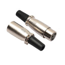 5 Pairs 3 Pin XLR Plug Male + Female Jack Mic Jack Plug Socket Connector