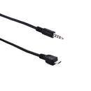 3.5mm Male to Micro USB Male Audio AUX Cable, Length: about 40cm(Black)