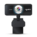 HXSJ S4 1080P Adjustable 180 Degree HD Manual Focus Video Webcam PC Camera with Microphone(Black)