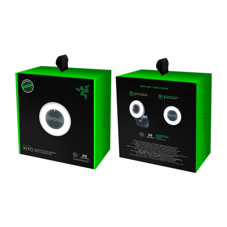 Razer Kiyo 4.0 Million Pixels Ring Fill Light USB Live Broadcast Webcam, Cable Length: 1.5m