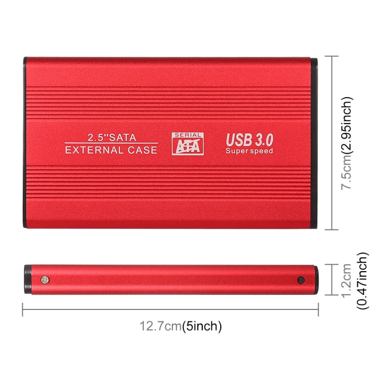 Richwell SATA R2-SATA-500GB 500GB 2.5 inch USB3.0 Super Speed Interface Mobile Hard Disk Drive(Red)