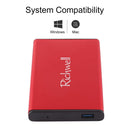 Richwell SATA R2-SATA-500GB 500GB 2.5 inch USB3.0 Super Speed Interface Mobile Hard Disk Drive(Red)