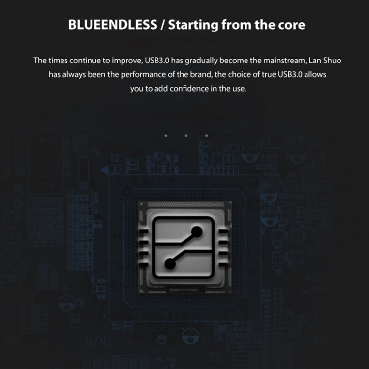 Blueendless U23Q SATA 2.5 inch Micro B Interface HDD Enclosure with Micro B to USB Cable, Support Thickness: 10mm or less