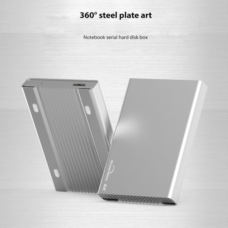 Blueendless U23Q SATA 2.5 inch Micro B Interface HDD Enclosure with Micro B to USB Cable, Support Thickness: 15mm or less