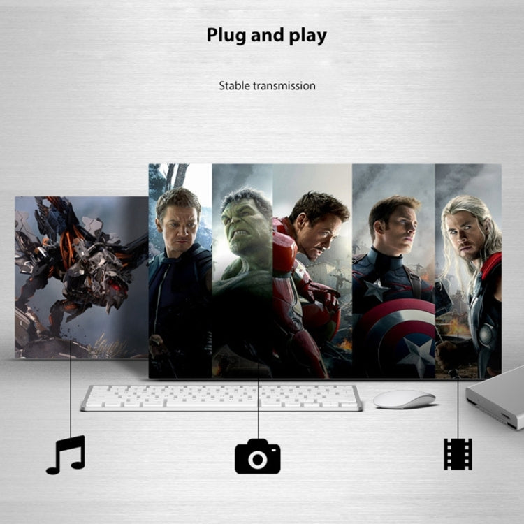 Blueendless U23Q SATA 2.5 inch Micro B Interface HDD Enclosure with Micro B to USB Cable, Support Thickness: 15mm or less