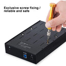 RSH-319 SATA 2.5 / 3.5 inch USB 3.0 Interface Horizontal Type HDD Enclosure, The Maximum Support Capacity: 8TB