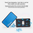 OImaster EB-2506U3 SATA USB 3.0 Interface HDD Enclosure for Laptops, Support Thickness: 7.0-12.5mm (Blue)