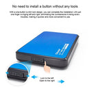 OImaster EB-2506U3 SATA USB 3.0 Interface HDD Enclosure for Laptops, Support Thickness: 7.0-12.5mm (Blue)
