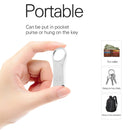 eekoo 16GB USB 2.0 Waterproof Shockproof Metal Ring Shape U Disk Flash Memory Card (Silver)