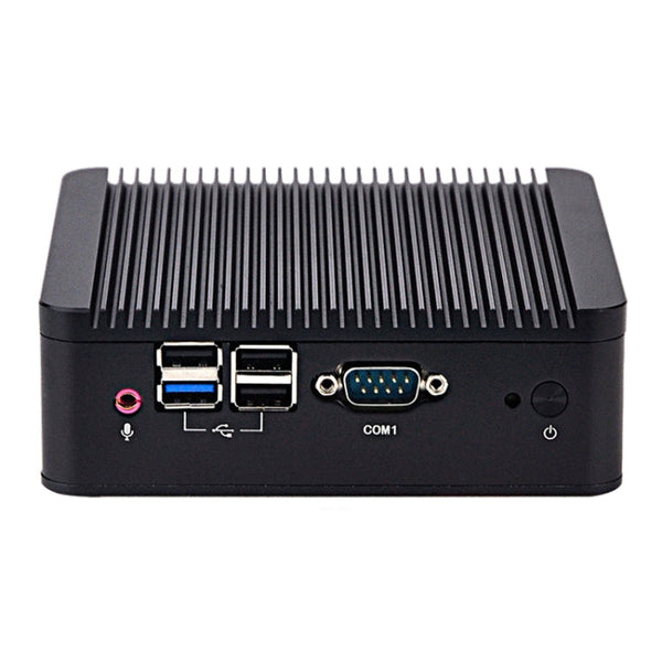 Fanless Mini Industrial Control PC with 4 USB Ports & RS-232 COM Port, 8GB RAM, Intel Celeron N2920 2.0GHz Quard Core, Support Bluetooth 4.0 & 2.4G / 5.0G Dual-band WiFi(Black)
