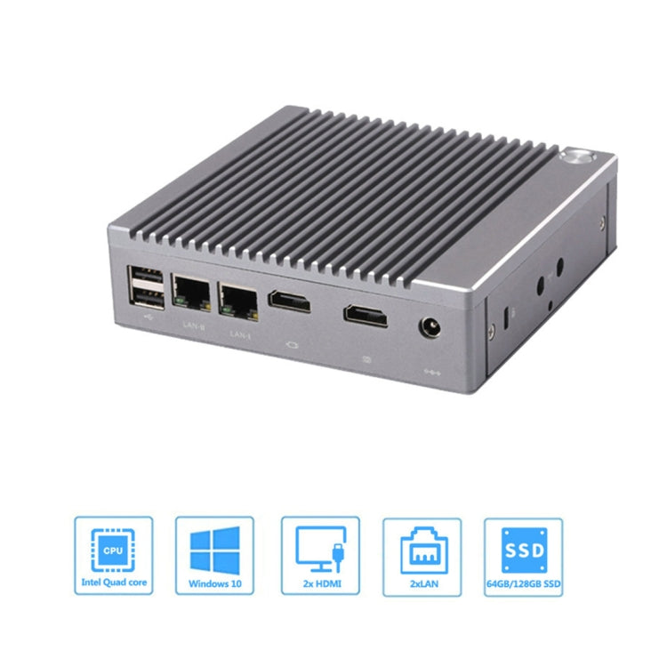 K660S Windows and Linux System Mini PC, Intel Celeron Processor N2840 Quad-Core 1.83- 2.25GHz, 4GB RAM + 64GB SSD