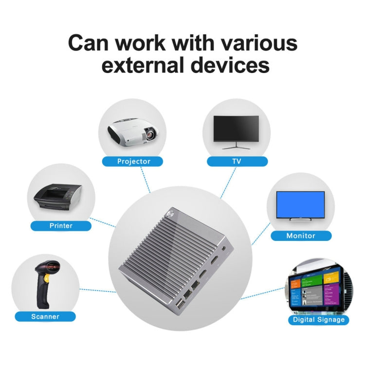 K660S Windows and Linux System Mini PC, Intel Celeron Processor N2840 Quad-Core 1.83- 2.25GHz, 4GB RAM + 64GB SSD