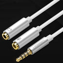 Ugreen 3.5mm Male to 2 x 3.5mm Female Audio Connector Adapter Cable 2 in 1 Microphone + Earphone Splitter Cable Converter