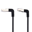 40cm RJ45 Male Bent Upward to RJ45 Male Bent Down Network LAN Cable