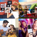 SDRD SD-08 Double Speakers High Sound Quality Handheld KTV Karaoke Recording Bluetooth Wireless Condenser Microphone(Black)