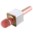 SDRD SD-08 Double Speakers High Sound Quality Handheld KTV Karaoke Recording Bluetooth Wireless Condenser Microphone(Rose Gold)