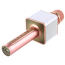 SDRD SD-08 Double Speakers High Sound Quality Handheld KTV Karaoke Recording Bluetooth Wireless Condenser Microphone(Rose Gold)