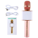 SDRD SD-08 Double Speakers High Sound Quality Handheld KTV Karaoke Recording Bluetooth Wireless Condenser Microphone(Rose Gold)