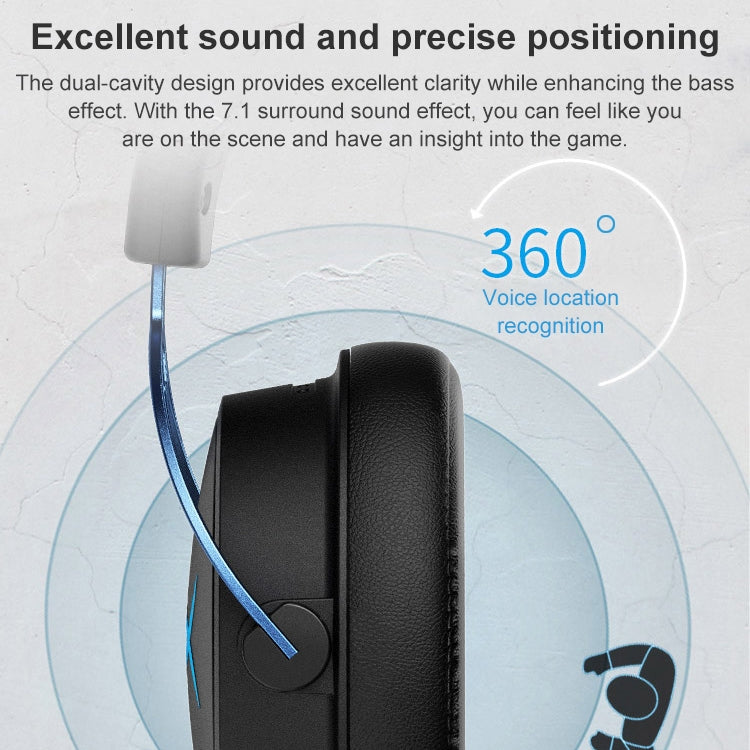 Kingston HyperX Cloud Alpha S HX-HSCAS-BL/WW Blue Head-mounted Gaming Headset