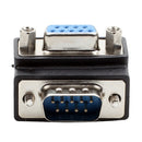 RS232 DB9 Pin Male to Female 90 Degree Elbow Conversion Head