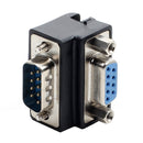 RS232 DB9 Pin Male to Female 90 Degree Elbow Conversion Head