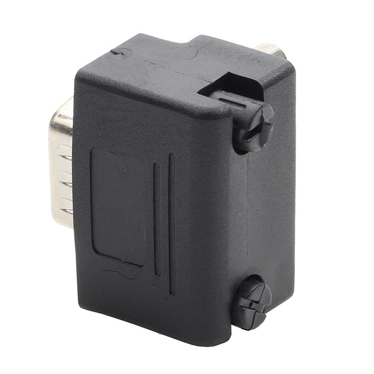 RS232 DB9 Pin Male to Female 90 Degree Elbow Conversion Head