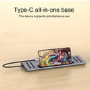 9199 12 in 1 USB-C / Type-C to USB-C / Type-C + TF / SD Card Slot + RJ45 + 3.5mm Audio + PD USB-C / Type-C Charging + 2 HDMI + 4 USB 3.0 Ports Multifunctional HUB Converter Docking Station