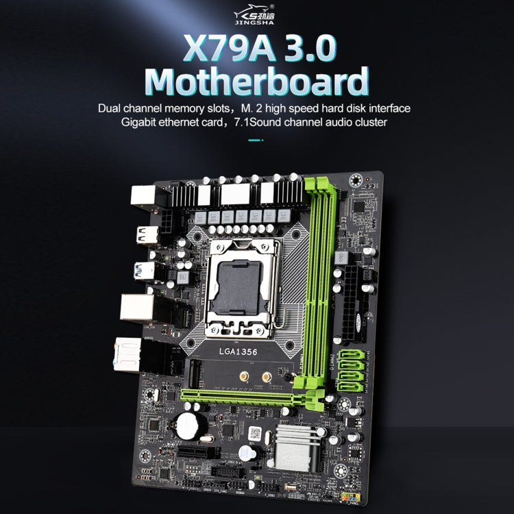 JINGSHA X79A 3.0 32G Front USB 3.0 Interface Dual Channel DDR3 Computer Motherboard