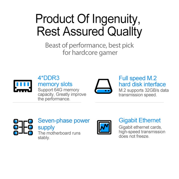 JINGSHA X79M-S2.0 64G Four Channel DDR3 Computer Motherboard