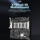 JINGSHA X79 Dual-S8 256G DDR3 Computer Motherboard