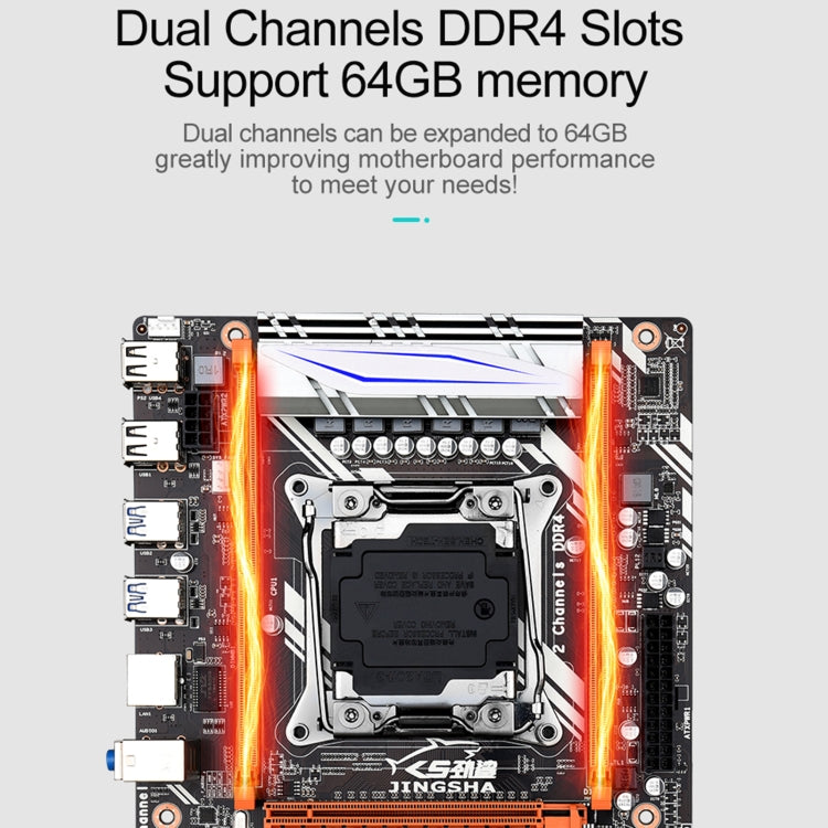 JINGSHA X99-D4 64G Dual Channel DDR4 Computer Motherboard