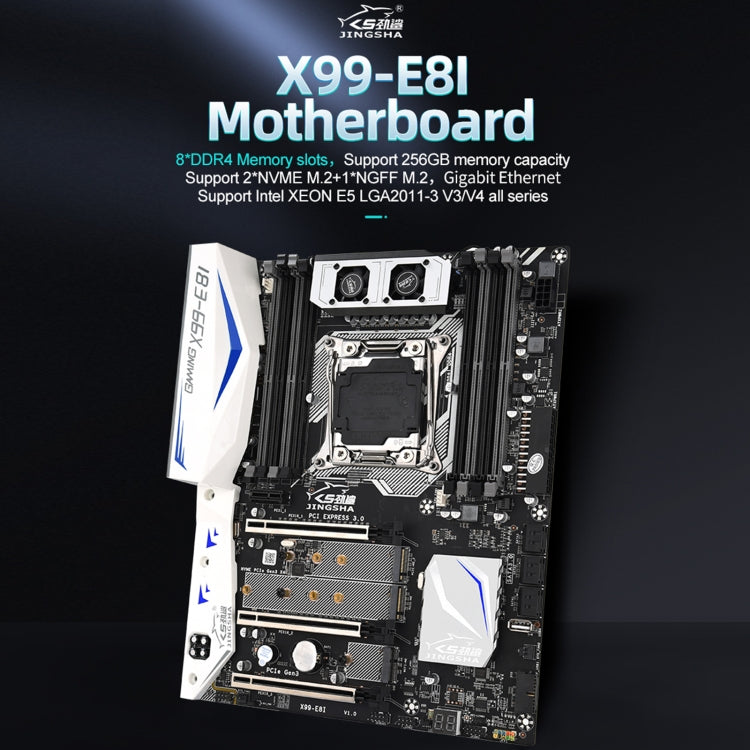 JINGSHA X99-E8I 256G Eight Channel DDR4 Computer Motherboard