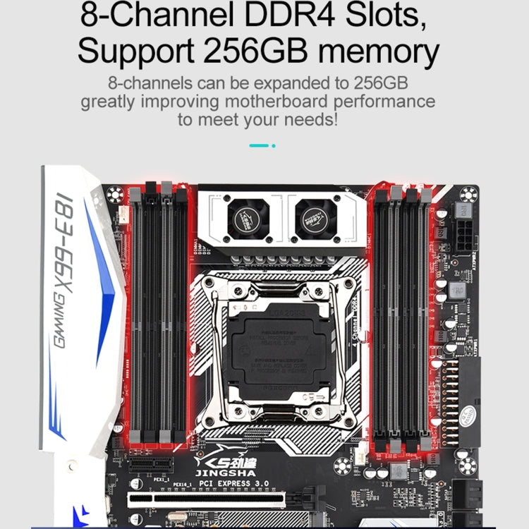JINGSHA X99-E8I 256G Eight Channel DDR4 Computer Motherboard