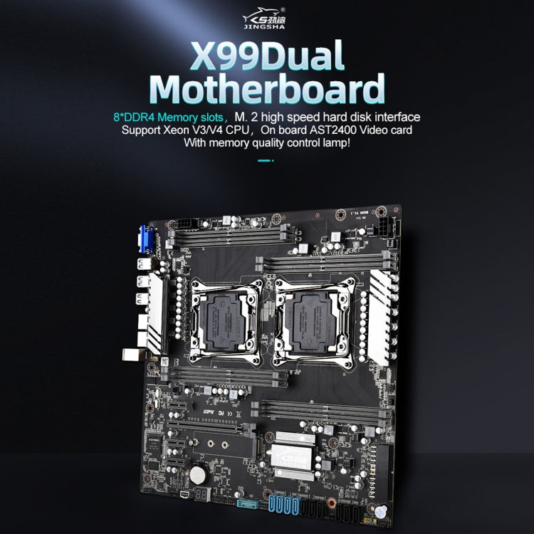 JINGSHA X99 Dual 256G Eight Channel DDR4 Computer Motherboard