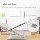 Adjustable Height Laptop Stand Aluminum Alloy Notebook Cooling Platform Holder, Style: with Mobile Phone Holder(Grey)