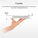 Adjustable Height Laptop Stand Aluminum Alloy Notebook Cooling Platform Holder, Style: Ordinary(Silver)