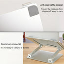 Adjustable Height Laptop Stand Aluminum Alloy Notebook Cooling Platform Holder, Style: Ordinary(Silver)