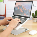 Adjustable Height Laptop Stand Aluminum Alloy Notebook Cooling Platform Holder, Style: Ordinary(Silver)