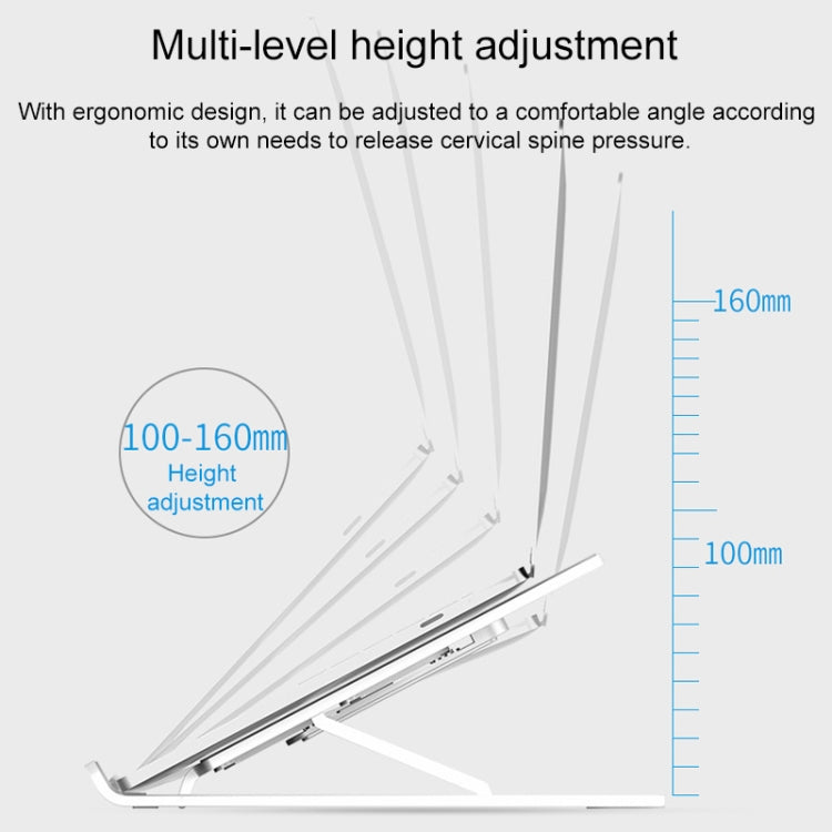 Laptop Stand Desktop Raise Bracket Cooling Base Lifting Holder Foldable (Pink)