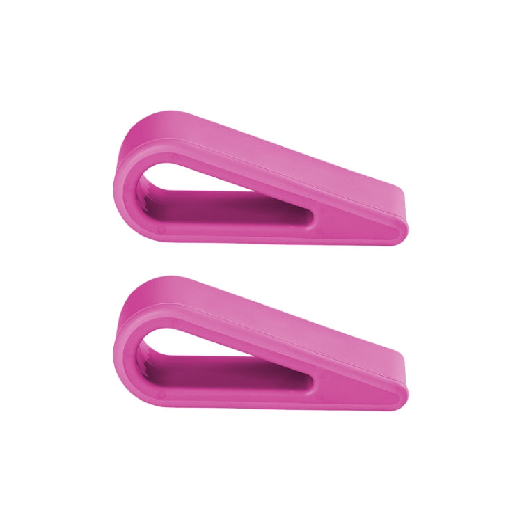 2 PCS Simple Notebook Computer Bracket Adjustable Height Increase Heat Dissipation Base Pad Holder (Rose Red)