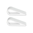 2 PCS Simple Notebook Computer Bracket Adjustable Height Increase Heat Dissipation Base Pad Holder (White)