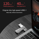 Original Xiaomi Youpin M1 Jesis USB 3.1 + Type-C / USB-C Dual Interface Mobile Phone U Disk, Capacity: 32GB (Silver)