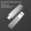 Original Xiaomi Youpin M1 Jesis USB 3.1 + Type-C / USB-C Dual Interface Mobile Phone U Disk, Capacity: 64GB (Silver)