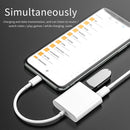 11cm 8 Pin Male to USB & 8 Pin Data Charging Cable Camera Reader Adapter, For iPhone / iPad / iPod Touch ,Support System From IOS 9.2 to IOS 11