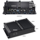HYSTOU K4 Windows 10 or Linux System Mini ITX PC, Intel Core i5-4200U 2 Core 4 Threads up to 1.60-2.60GHz, Support mSATA, WiFi, 4GB RAM DDR3 + 64GB SSD