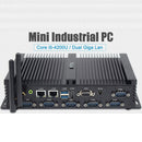 HYSTOU K4 Windows 10 or Linux System Mini ITX PC, Intel Core i5-4200U 2 Core 4 Threads up to 1.60-2.60GHz, Support mSATA, WiFi, 4GB RAM DDR3 + 64GB SSD