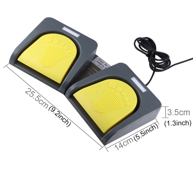 FS2016-USB 2 Portable USB 2 Foot Switch Foot Control Keyboard, Multimedia / Keyboard / Gamepad / Mouse / String / B Ultrasound Image Acquisition Functions