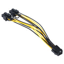 6 Pin to Dual PCI-E PCIe 8 Pin (6+2Pin) Power Cable