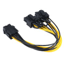 6 Pin to Dual PCI-E PCIe 8 Pin (6+2Pin) Power Cable